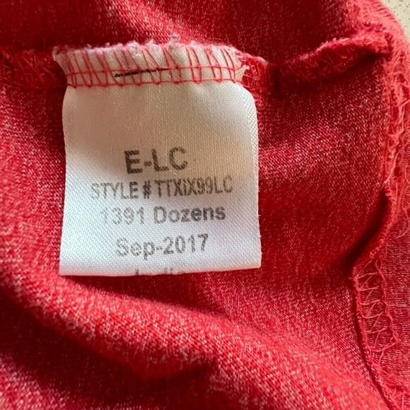 Lions Crest mens t-shirt red Brightne English Laundry casual sport plus size 4X - Picture 9 of 15